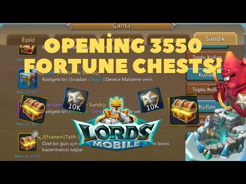 Opening 3550 Fortune Chests! How Many Holy Stars Have Arrived? | Kalelyavuz #Lordsmobile