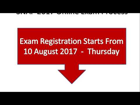 SNAP 2017 Online - SNAP 2017 Registration Date, Exam Date