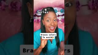😱don’t get this braces color✋ #hygienist #bracescolors