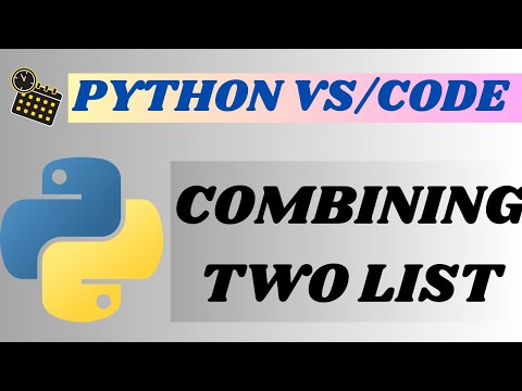 COMBINING TWO LIST IN PYTHON VS/CODE #codewithharsh #32 #codewithharry #hindi