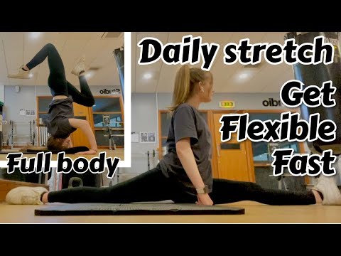 My Daily STRETCH Routine to become FLEXIBLE Fast!