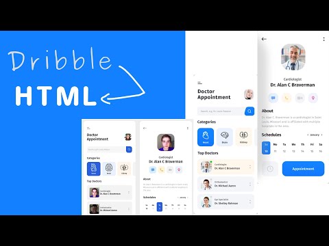 Dribbble Shot to HTML  to React Native - Doctor Appointment App by Shahruk Ahmed | Part 1