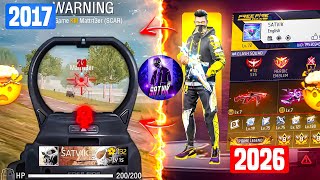 Free Fire Players 2027 Vs 2026 ⚡ |Searching 2017 Old Players Id in 2026 |Satvik New Vs Old 🙀