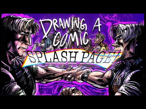 Drawing A Comic Splash Page: D.E.Agents (art + commentary)