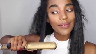 PURECODE Titanium infuse pro vapor flat iron & heat protector serum - hair straightener and  Reviews