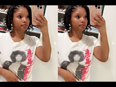 Halle Bailey self-care is paying off she is loving herself more