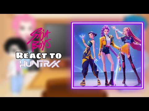 SAJA BOYS react to HUNTRIX | K-POP Demon Hunters| Gacha
