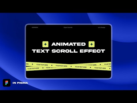 Animated Text Scroll Animation in Figma | Horizontal Text  Scrolling Tutorial