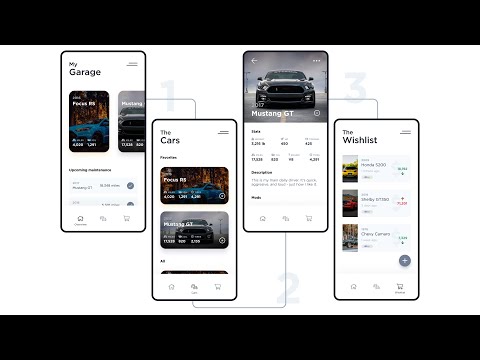 Figma 'My Garage' Mobile App - Speed Art