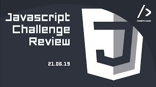 JavaScript Challenge Review Week4 for(of) regEx strings 24.06.19