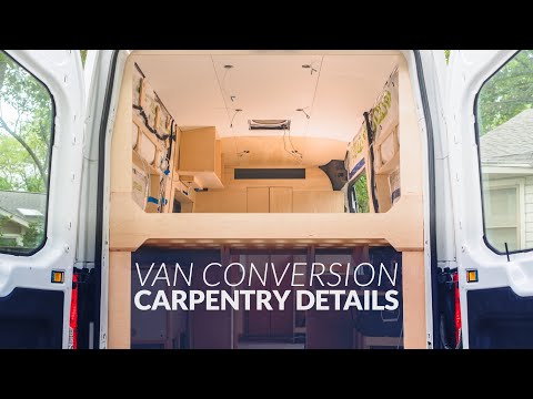 Interior Build-out Details - Camper Van Conversion