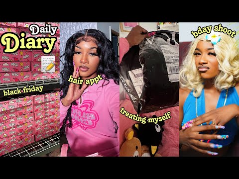 DAILY DIARY: GRWM FOR MY BIRTHDAY + BDAY SHOOT BTS + FINALLY TREATING MYSELF  + BLACK FRIDAY ORDERS