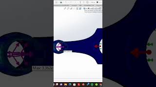 Con Rod static analysis #SolidWorks #Simulation