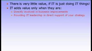 Business Value of Information Technology simplified