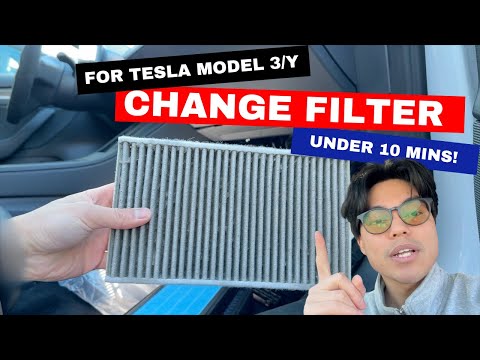 How to Replace Tesla Model 3/Y air filters fast!