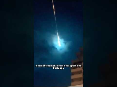 Comet lights up the sky over Spain and Portugal! #comet #portugal #spain  #meteor #reactionvideo