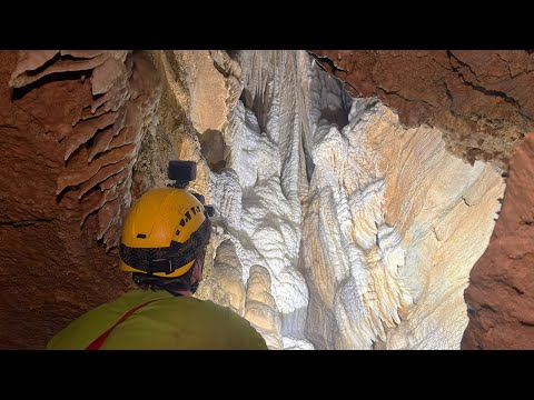 We Found Waterfalls Made of Crystals in a Roadside Cave