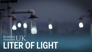 Old plastic bottles have now been used to light up more than 850,000 homes around the world