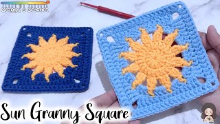 CROCHET “Sun” Granny Square | Tutorial