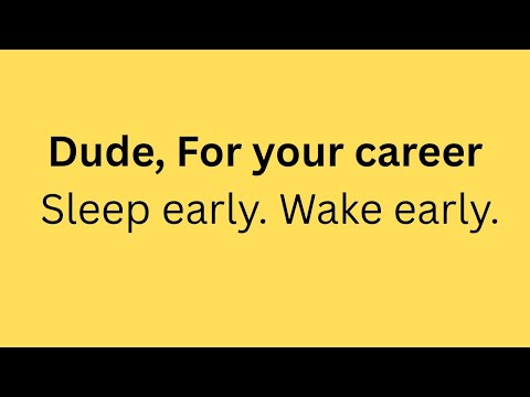 Fix.your routine. Sleep early. Wake early. First step towards successful career. 🔥 #motivation