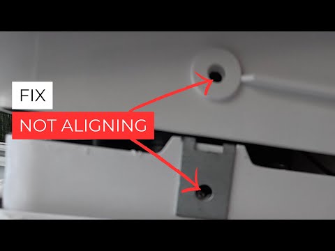 How to fix maxx air fan screw holes not aligning