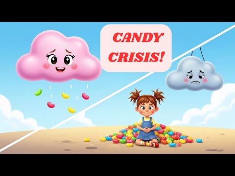 The Candy Cloud Crisis 🍭 | A Kids' Animation Story on Moderation & Healthy Habits!