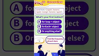 💡 JavaScript Interview Challenge: Frequency Map! 💡 #javascriptinterview