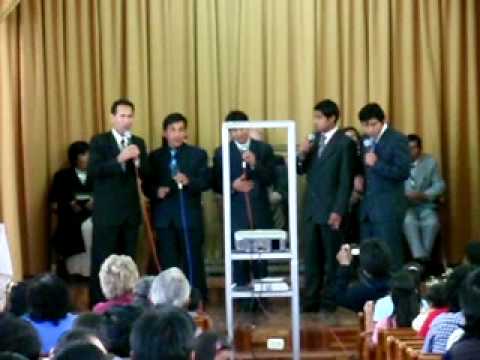 Cuarteto JMD con el Pr. Obando y los hermanos Chacón