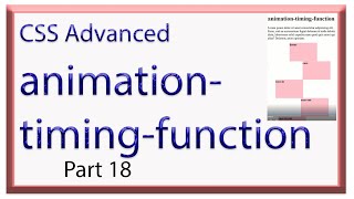 CSS Advance Animation-timing-function Hindi