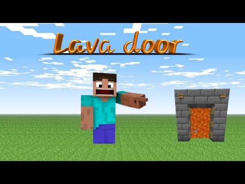 Minecraft: How To Build A Lava Door #minecraft #shorts