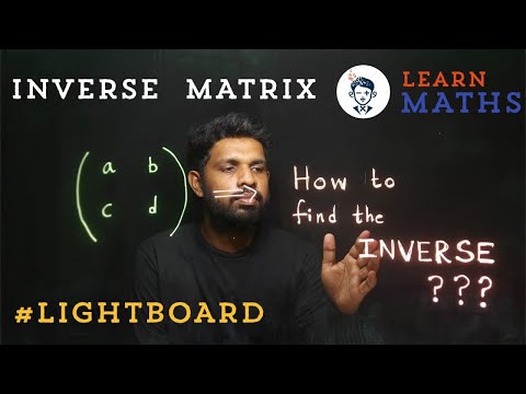 Inverse of  2 x 2 matrix | Learn MATHS | KM Azwin