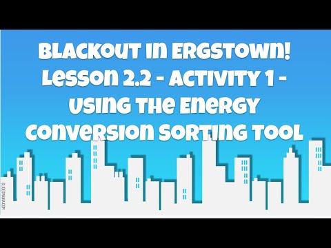 2 2   Energy Conversions   Activity 1   Using the Energy Conversions Sorting Tool 1