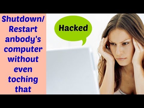 💀REMOTELY SHUTDOWN /RESTART ANYBODY'S PC USING CMD💀