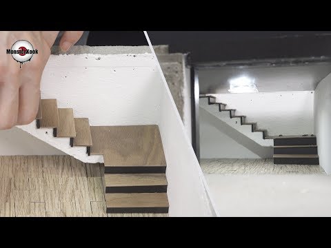 How To Make a Luxury House(model) #3 - Floor Installation & lighting.