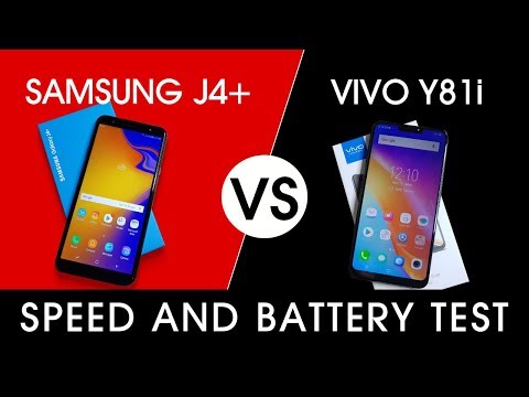 VIVO Y81i vs SAMSUNG J4 PLUS -  SPEED AND BATTERY TEST