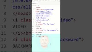 HTML Tutorial for Beginners / html learn / video backward forward icon tag