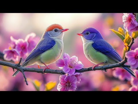 Soothing Piano and Birds Singing 4K UHD Relaxation Sleep Music for Stress Relief