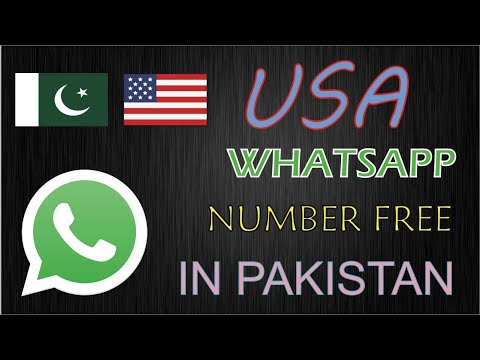 How to get USA Number in Pakistan For Whatsapp || Latest Trick || 2021
