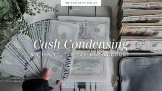Cash Condensing | $11,000+ Going to our Savings | April 2025 | Cash Stuffing for Beginners