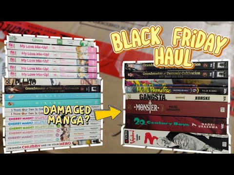 BLACK FRIDAY MANGA HAUL - 27 VOL || 50-70% DISCOUNT || DAMAGED MANGA? 😲