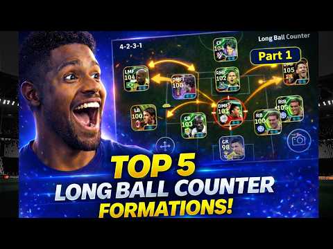 TOP 5 Long Ball Counter Formations in eFootball 2026 🔥 (Part 1)