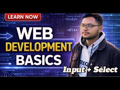 HTML Basic for Beginners Part 5| Input & Select (Dropdown) in HTML