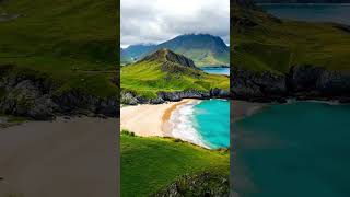 🏴 Isle of Harris: Turquoise Waters Meet Scottish Majesty 🌊✨ #HiddenGem #paradise  #travel #beautiful