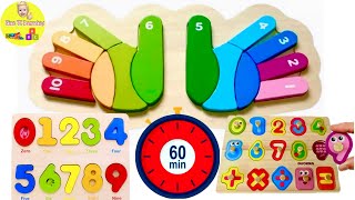 Learn Numbers, Counting 1-10, Shapes and Colors | Best Toddler Learning Compilation