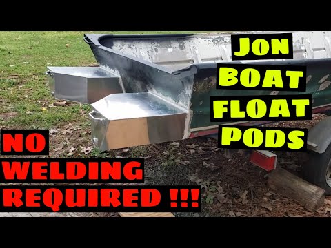 Easy Jon Boat Float Pods || NO WELDING REQUIRED!!!