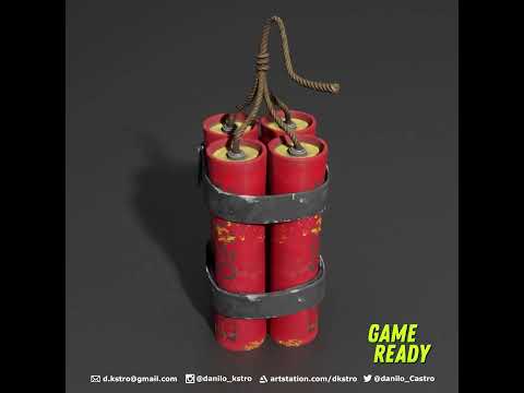 Dynamite | Lowpoly | 4k Textures