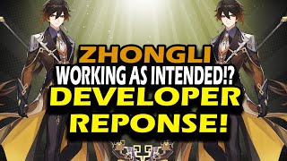 ZHONGLI IS WORKING AS INTENDED!? - Genshin Impact Developer Response!