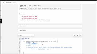 LeetCode Day 26 - Longest Common Subsequence (C++, DP) with explanation