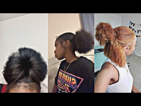 Do my go to signature bun with me #10klikes #hairstyles #viralvideo #naturalhair #haircare