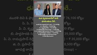 మన హైదరాబాద్‌లో టాప్ ధనవంతులు వీరే..